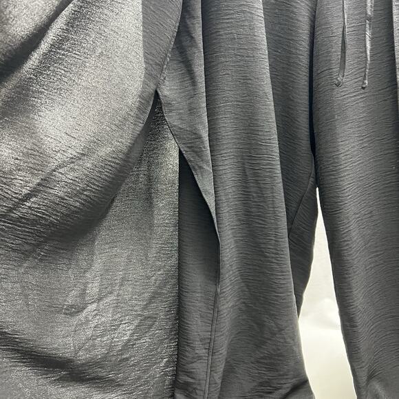 Cece Women's High-Waist Wide Leg Split Leg Pant Black Plus Size 2X Palazzo NWT - Picture 3 of 9